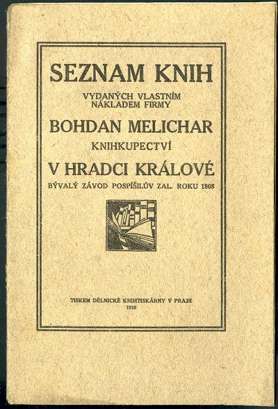 Katalog nakladatelství Bohdan Melichar (1910)