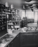 Interiér knihkupectví Tisk ve Zlíně (1942)
