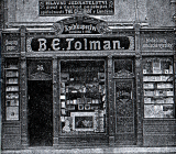 Portál knihkupectví B. E. Tolman v Hradci Králové (okolo 1900)