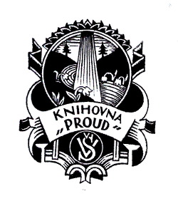 Značka edice Proud (nakladatelství Vojtěch Šeba, 1921) 